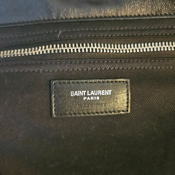 RIVE GAUCHE large tote bag in smooth leather - Picture 8 of 11